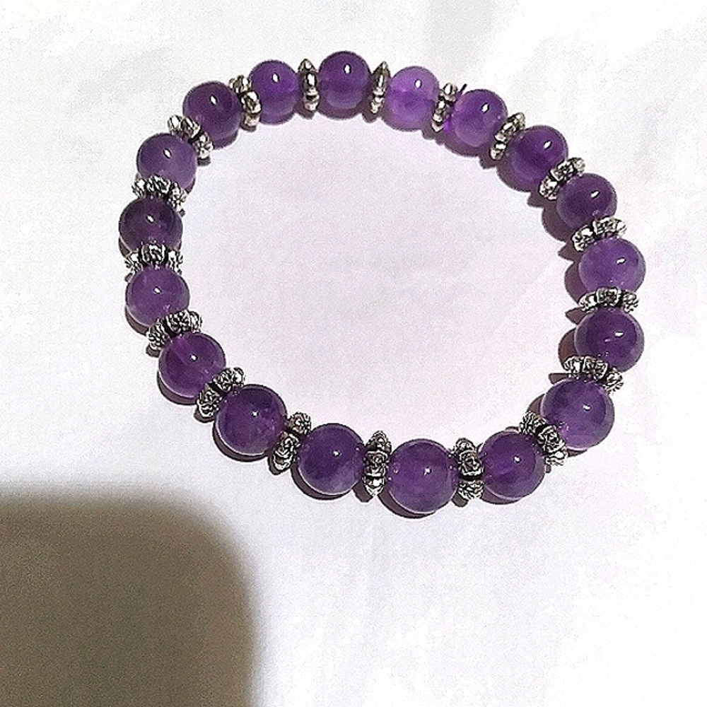Handmade Amethyst Bracelet